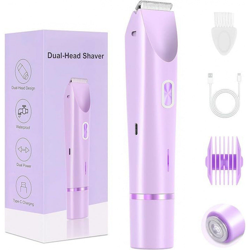 Waterproof Rechargeable Dual Head Electric Shaver