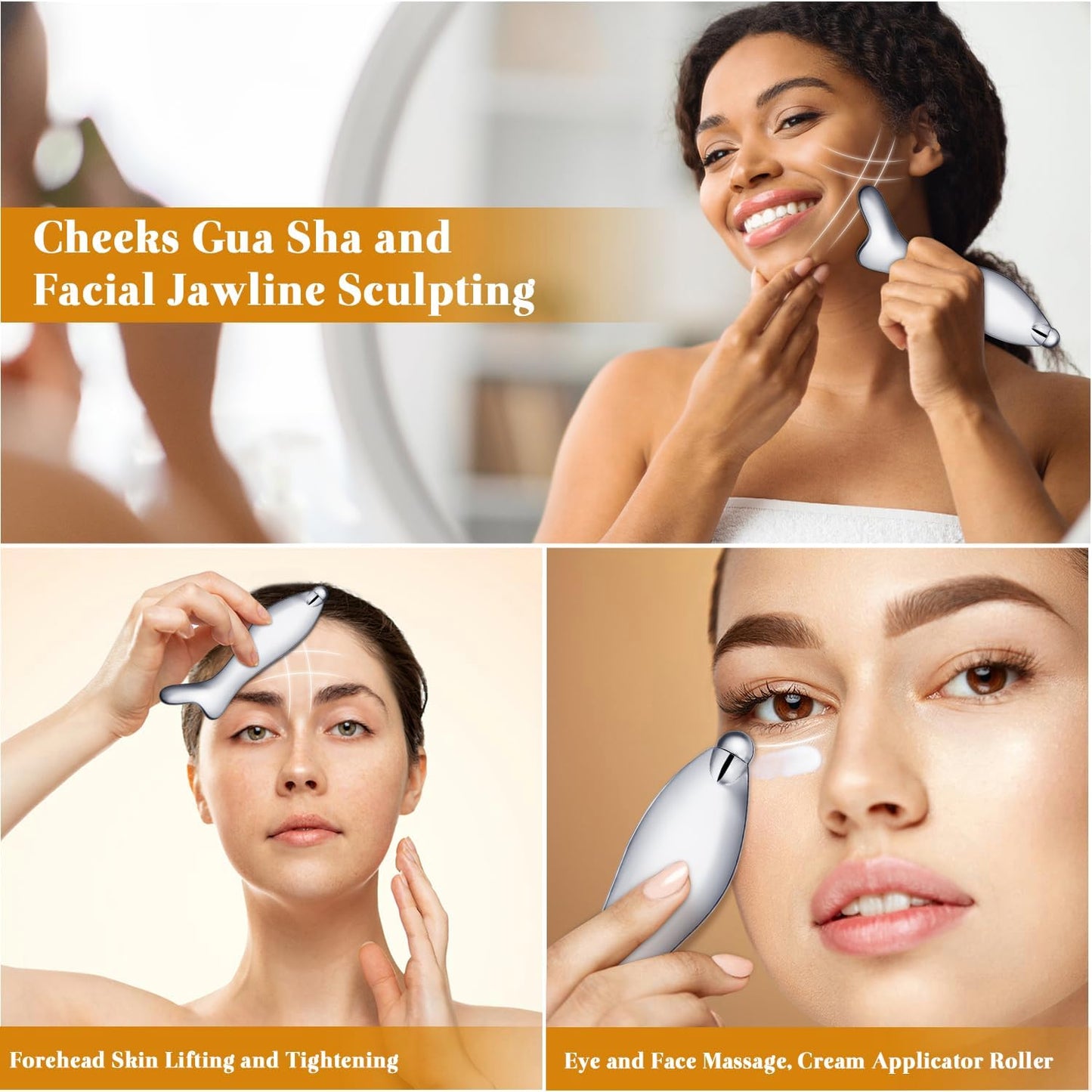 Stainless Steel Gua Sha Facial Massager