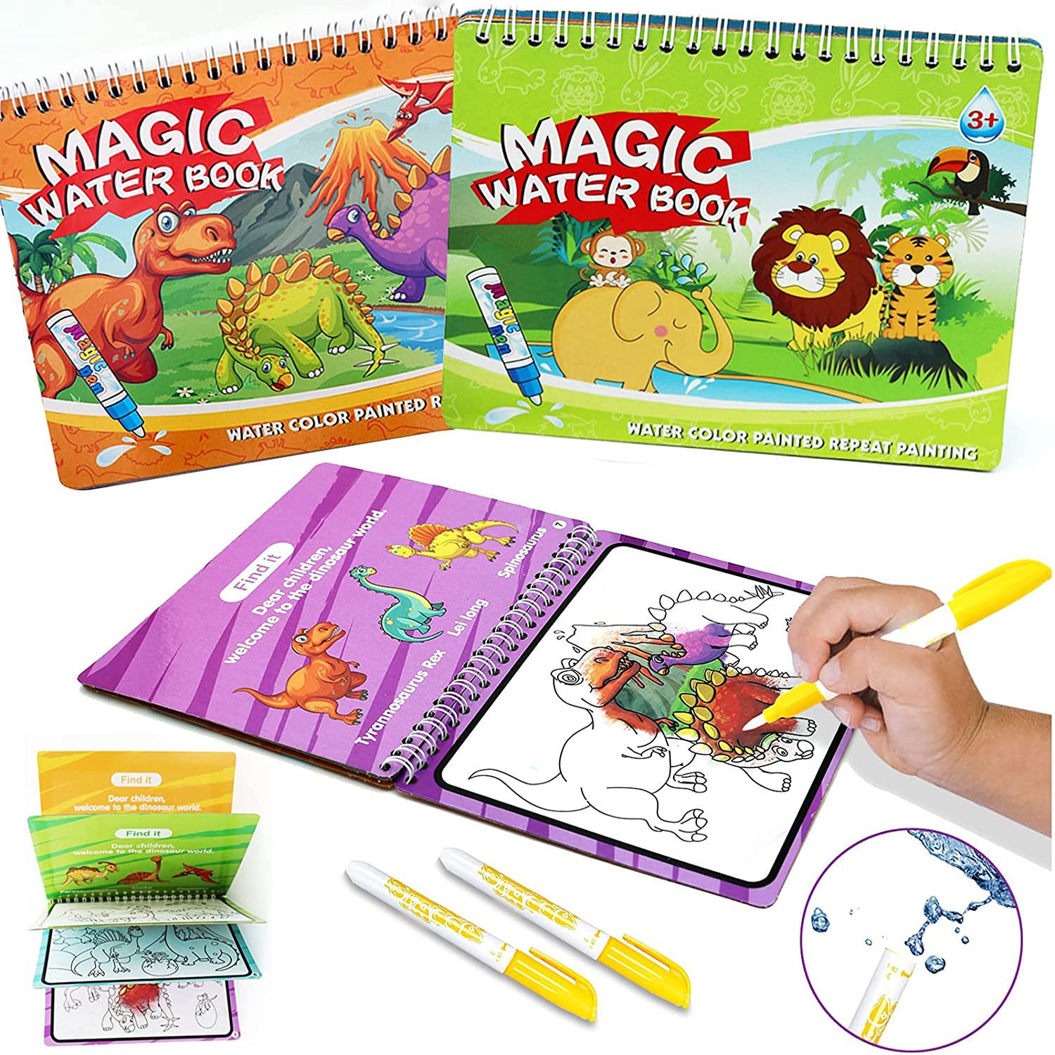 Children's Reusable Water Coloring Book