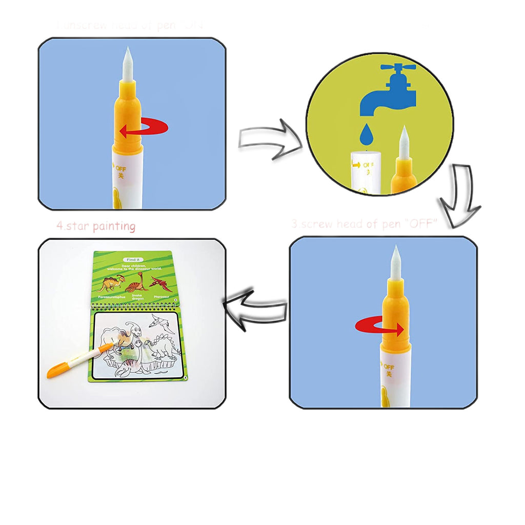 Children's Reusable Water Coloring Book