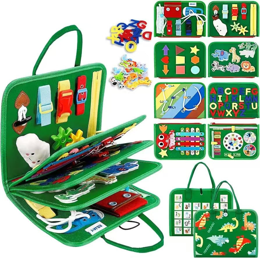 Children's Learning Felt Busy Board – Montessori Activity Board