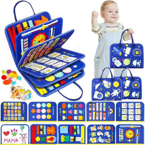 Children's Learning Felt Busy Board – Montessori Activity Board
