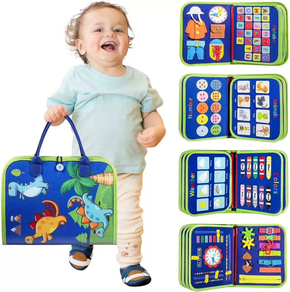 Children's Learning Felt Busy Board – Montessori Activity Board