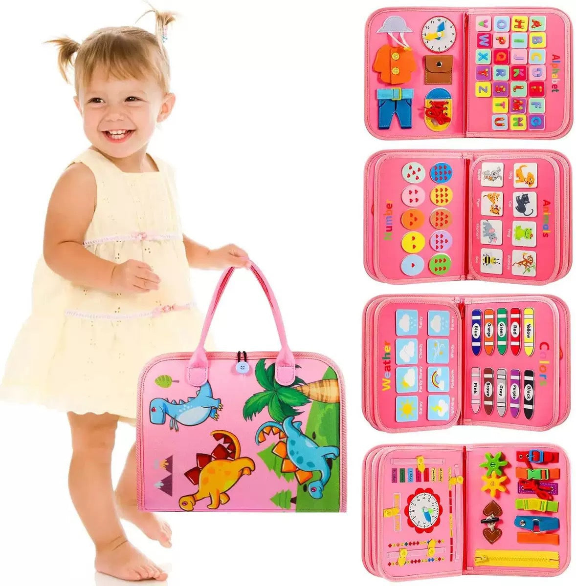 Children's Learning Felt Busy Board – Montessori Activity Board