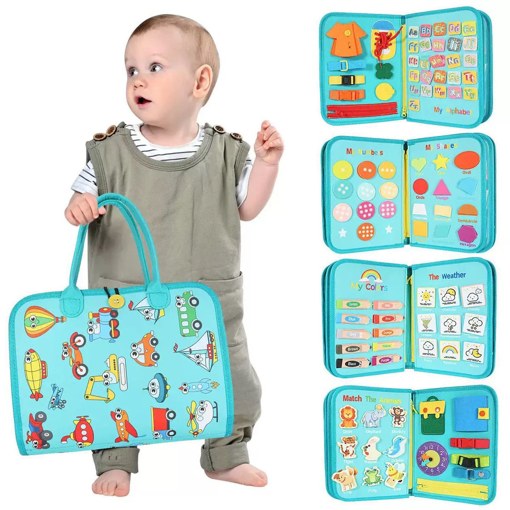 Children's Learning Felt Busy Board – Montessori Activity Board