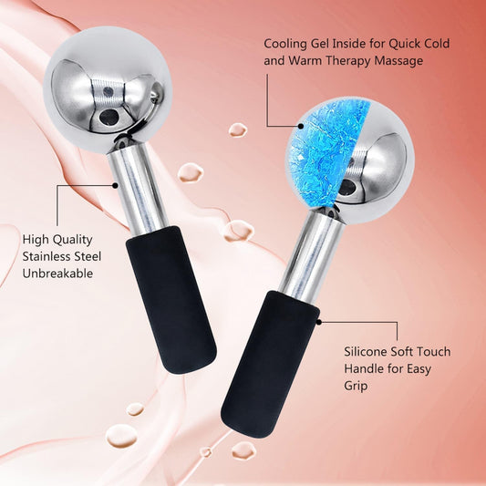 Stainless Steel Ice Globes for Face and Eyes