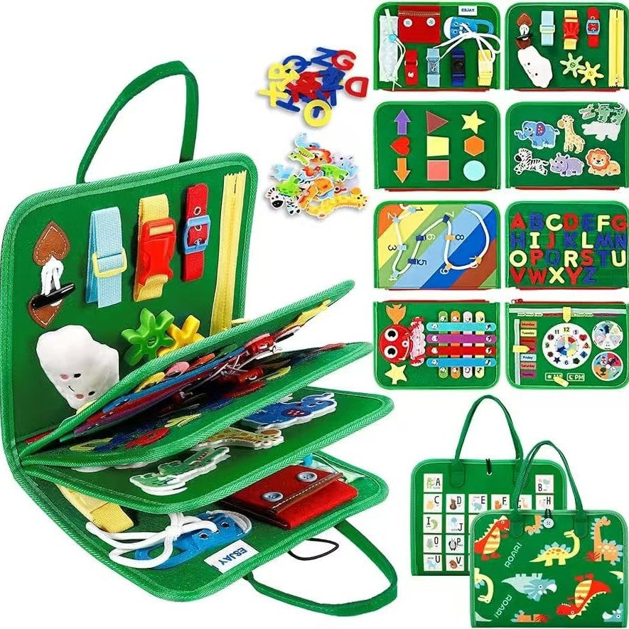 Children's Learning Felt Busy Board – Montessori Activity Board