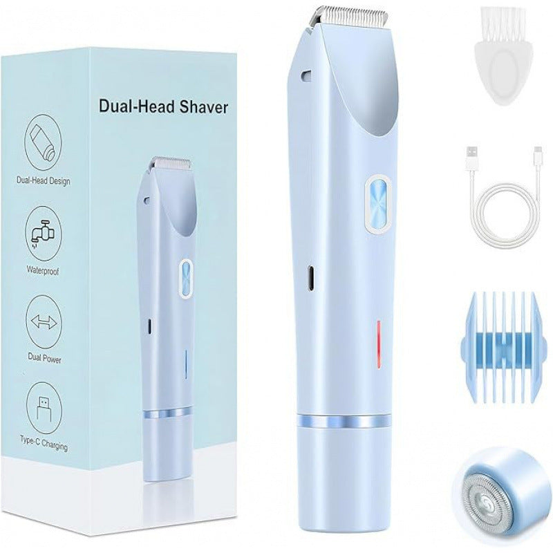 Waterproof Rechargeable Dual Head Electric Shaver
