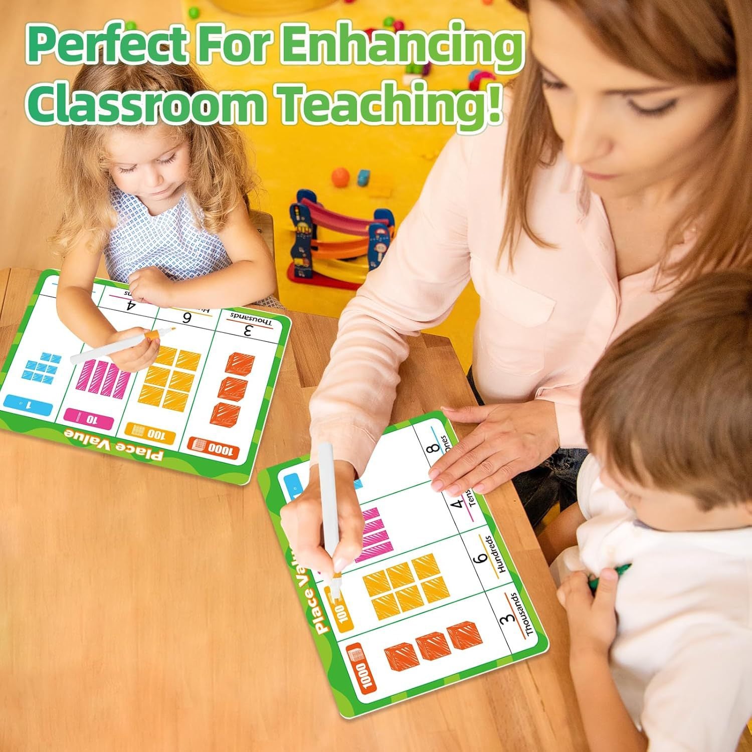 Dry-Erase Math Flash Cards for Kids – Addition & Subtraction Learning Game