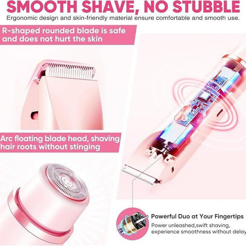 Waterproof Rechargeable Dual Head Electric Shaver